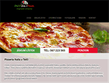 Tablet Screenshot of pizzeriaitalia.cz